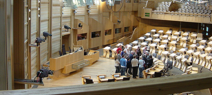 Inside Scottish Parliament